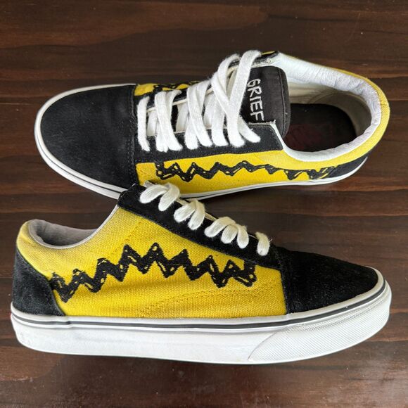 Vans Other - Vans Yellow and Black Low-Top Athletic Sneakers